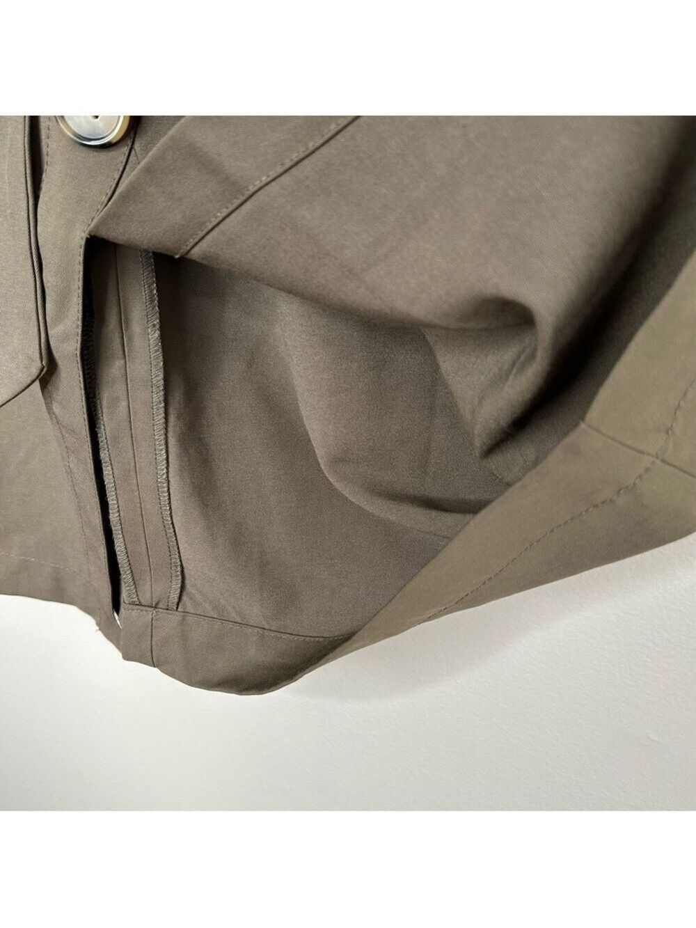Dynamite Olive Green Button Front Midi Skirt Medium - Picture 8 of 13